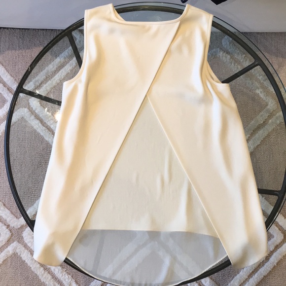Rag & Bone Harper split back top cream size M - Picture 6 of 8